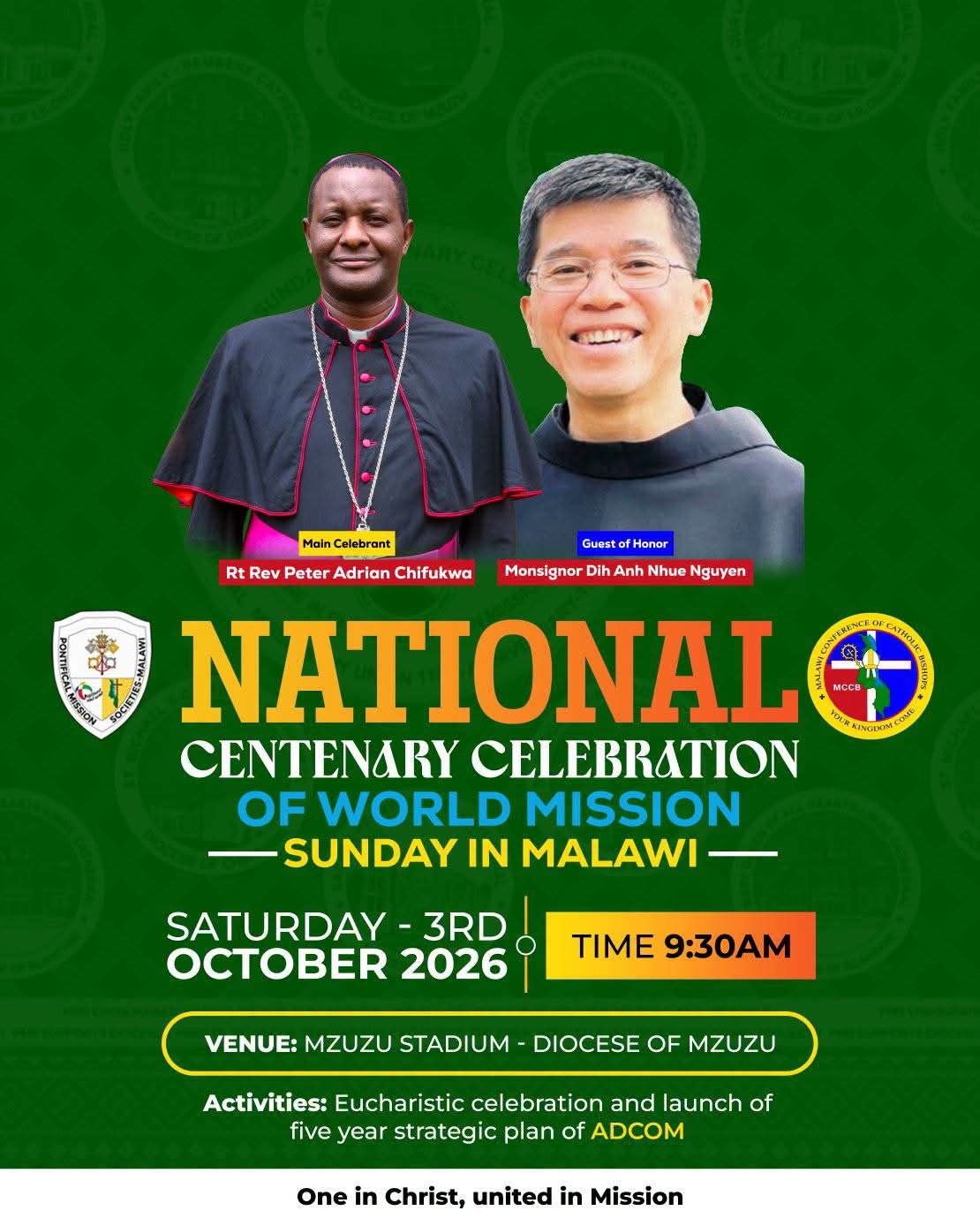 CENTENARY CELEBRATION FOR WORLD MISSION SUNDAY (1926-2026) AND PMU 110 ANIVERSARY