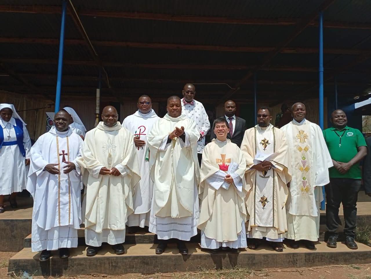 Msgr. Nguyen OFM Conv. Joins Faithful at St Thérèse Katete Parish to Open Mission Month