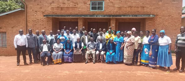 Mzuzu Diocese main organizing committee during the launch of preparations for the centenary celebration.
