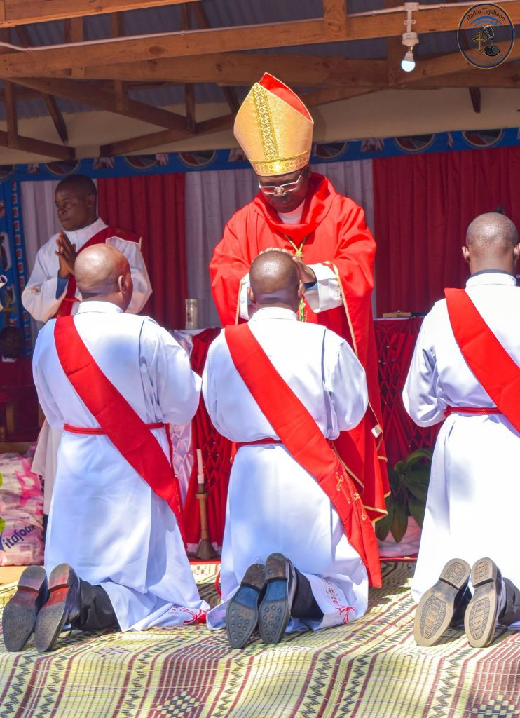 Bishop Nyirenda Ordaining the Deacon to Priesthood